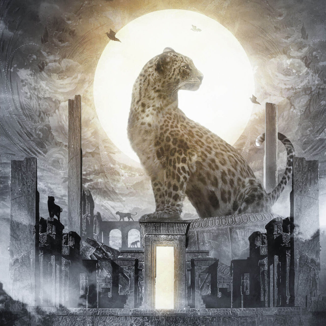 Digitales NFT-Kunstwerk eines Leoparden von Bosslogic
