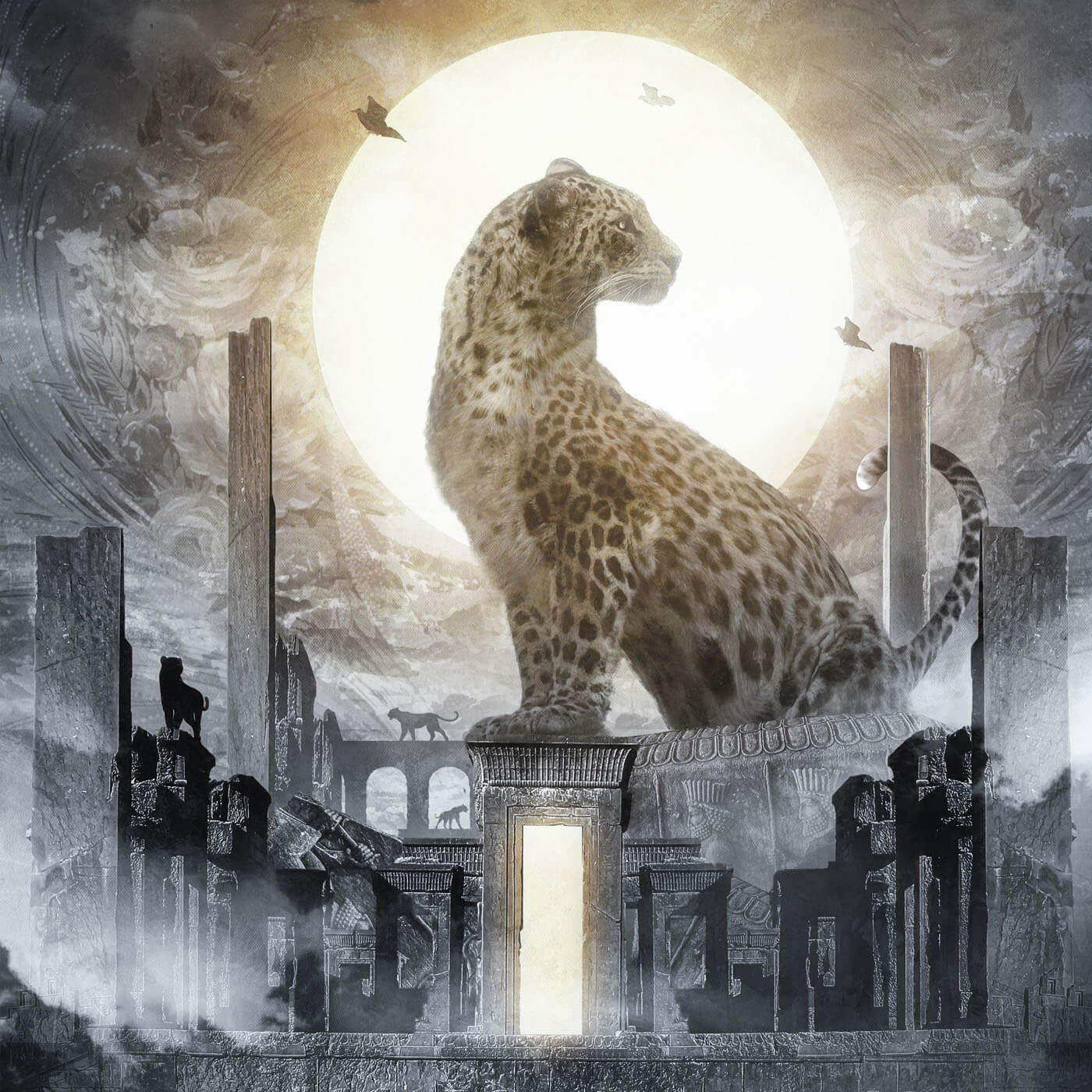 Digitales NFT-Kunstwerk eines Leoparden von Bosslogic