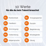 10 Werte die man ohne Talent entwickeln kann – Sebastian Winklers Liste