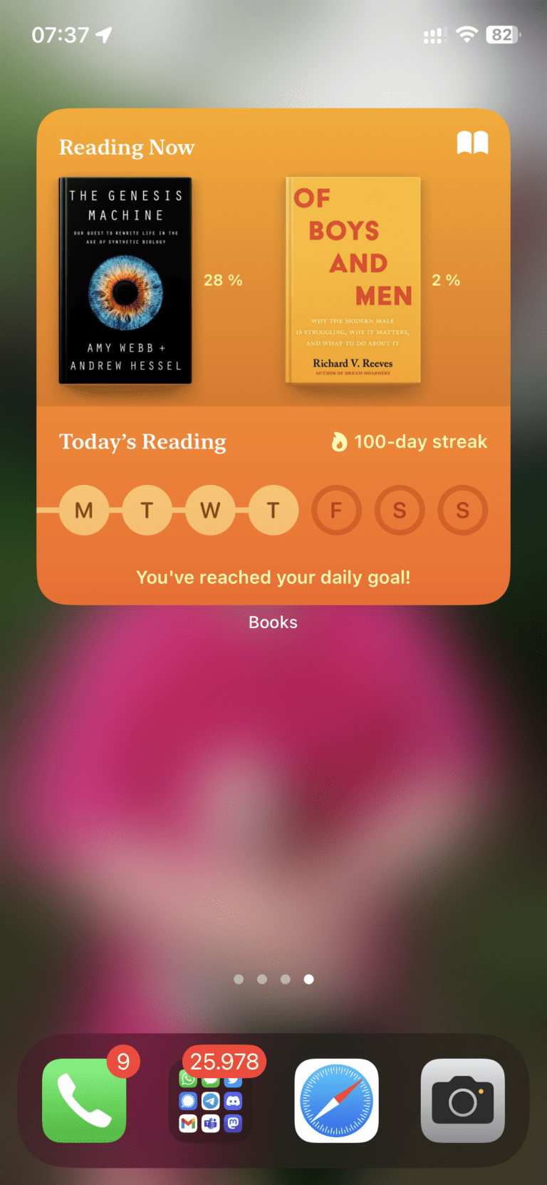 Ich lese jeden Tag, egal wie voll mein Terminkalender ist. 🕰️📚