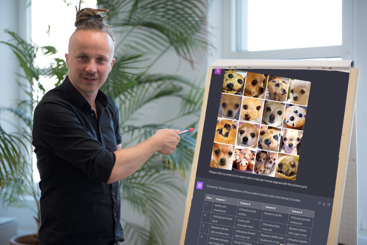 Klassisches Mops-oder-Muffin-Bild zur Erklärung von Computer Vision und KI-Bildverarbeitung