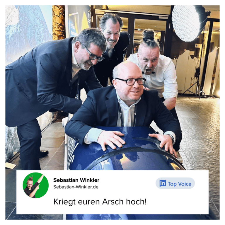 Kriegt euren Arsch hoch!