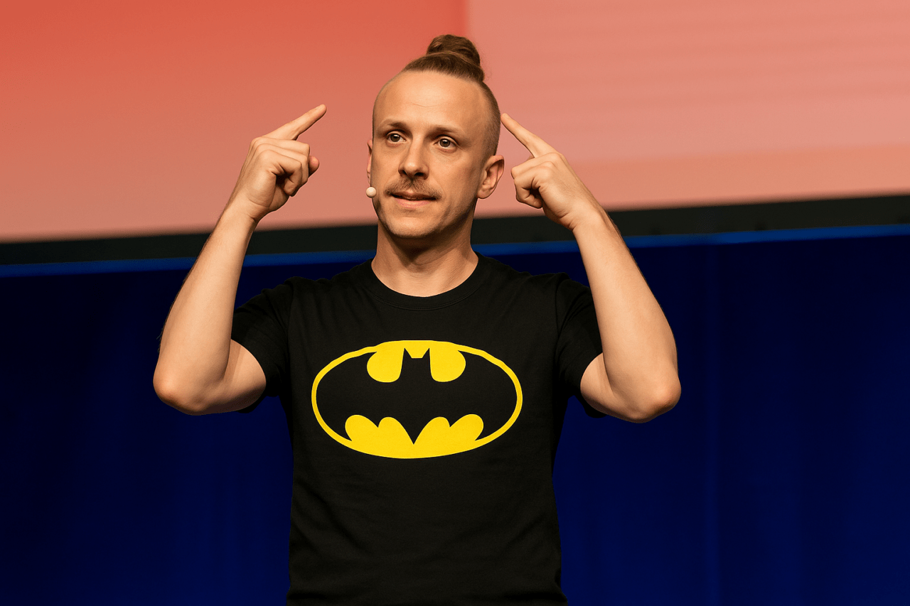Sebastian Winkler mit Batman-Analogie für modernes Leadership