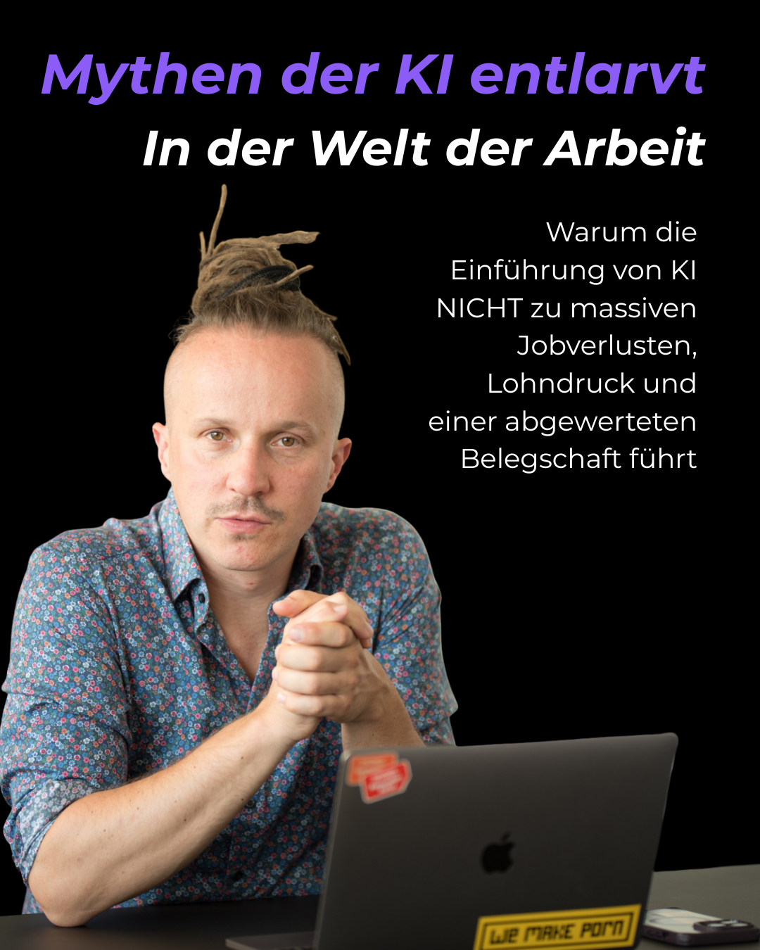 Sebastian Winkler als Entlarven zum Thema KI im Unternehmen