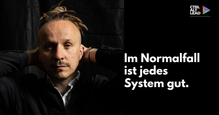 Sebastian Winkler mit dem Satz: Im Normalfall ist jedes System gut.